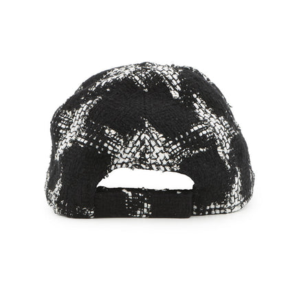 CHANEL CC Logo Tweed Cap Size M Black/WhiteAA7108 Cotton39% Wool39% Acryl18% Polyester2% Viscose2%
