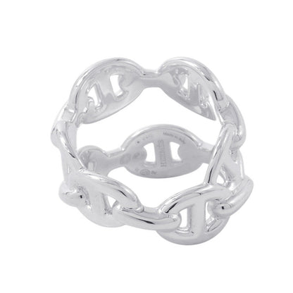 HERMES Chaine d'Ancre Double Row Ring Size 51/#11H122608B 00046 SV925