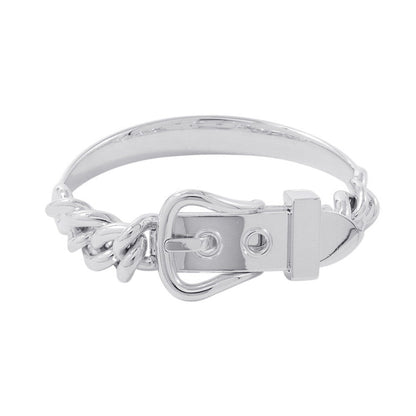 HERMES BoucleSellier Inflexible Bracelet Size GM/15 SV925