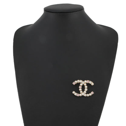 CHANEL Faux Pearl CC Logo Brooch WhiteABA144 Metal Faux Pearl Rhinestone