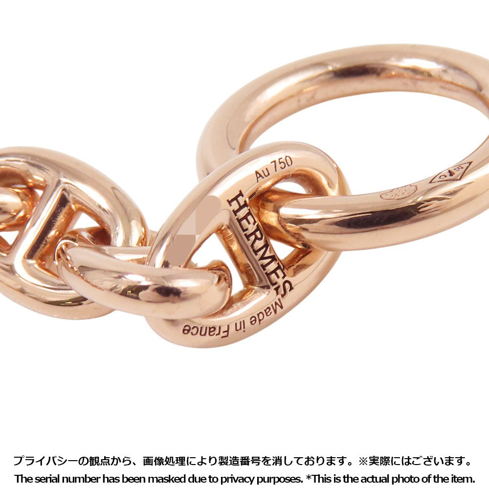 HERMES Chaine d'Ancre Bracelet 24 frames Size TPM 18K Pink Gold