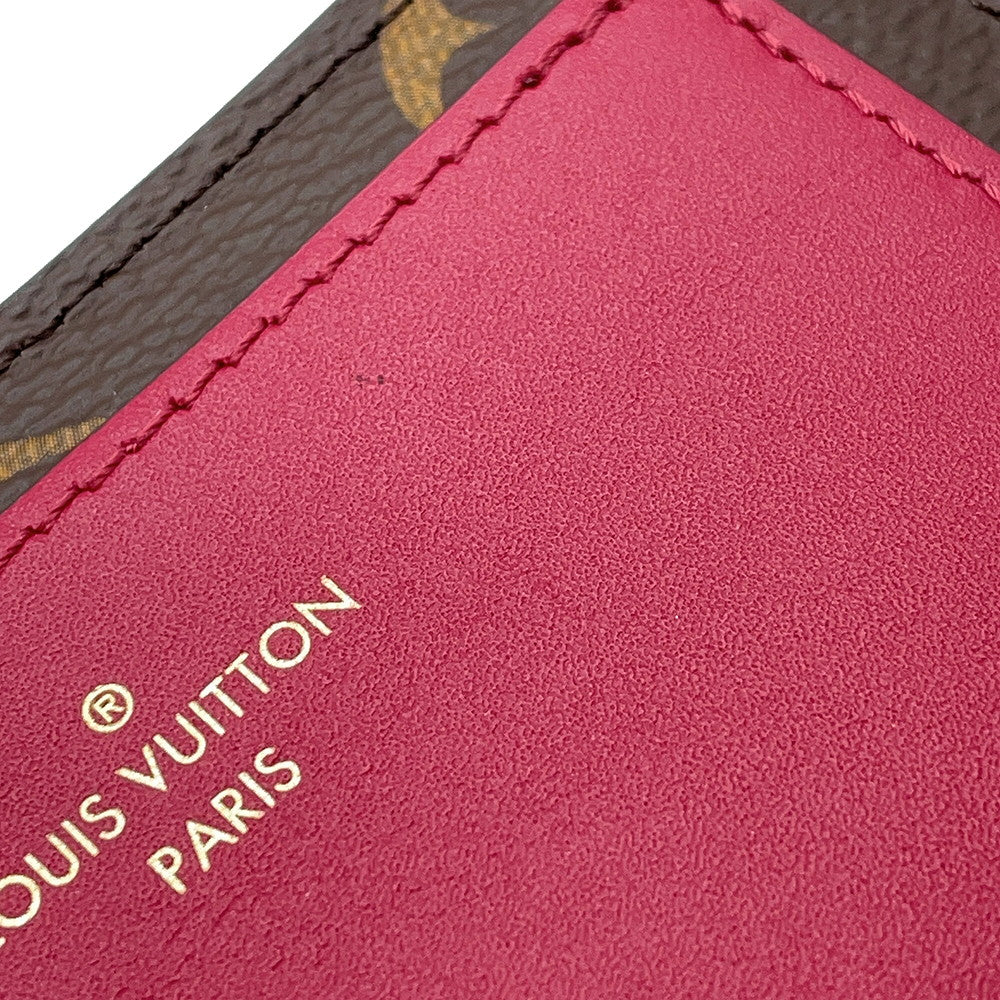LOUIS VUITTON Portefeuille Lou FuchsiaM82377 Monogram