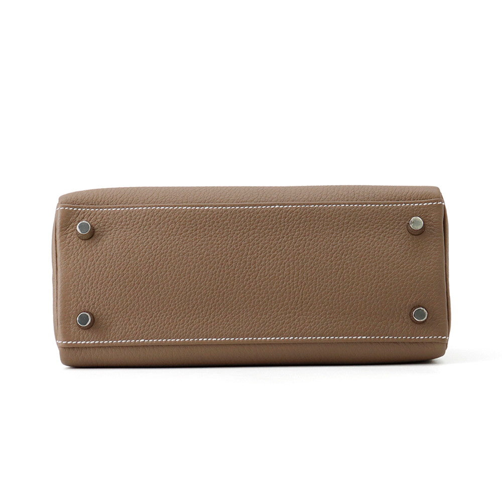 HERMES Kelly Retourne Etoupe Togo Leather Size 25