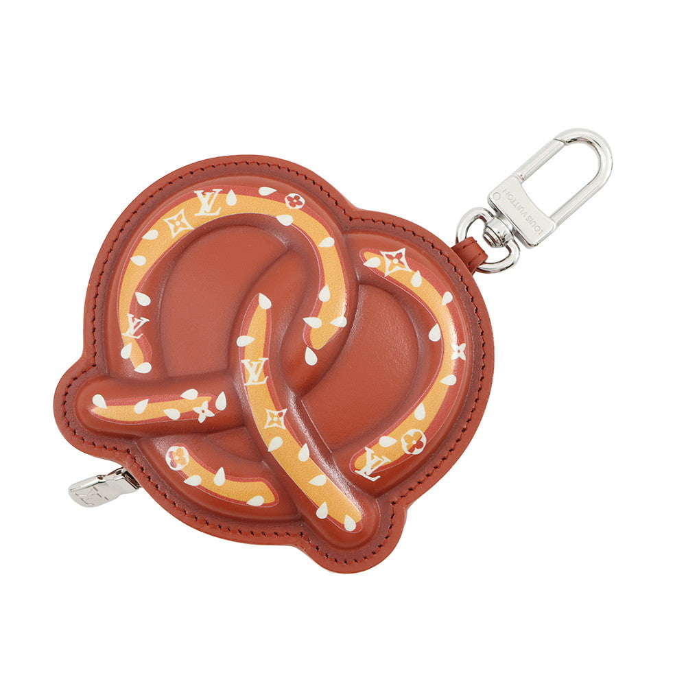 LOUIS VUITTON Bag Charm - LV Pretzel Brown/YellowM03295 Leather Monogram