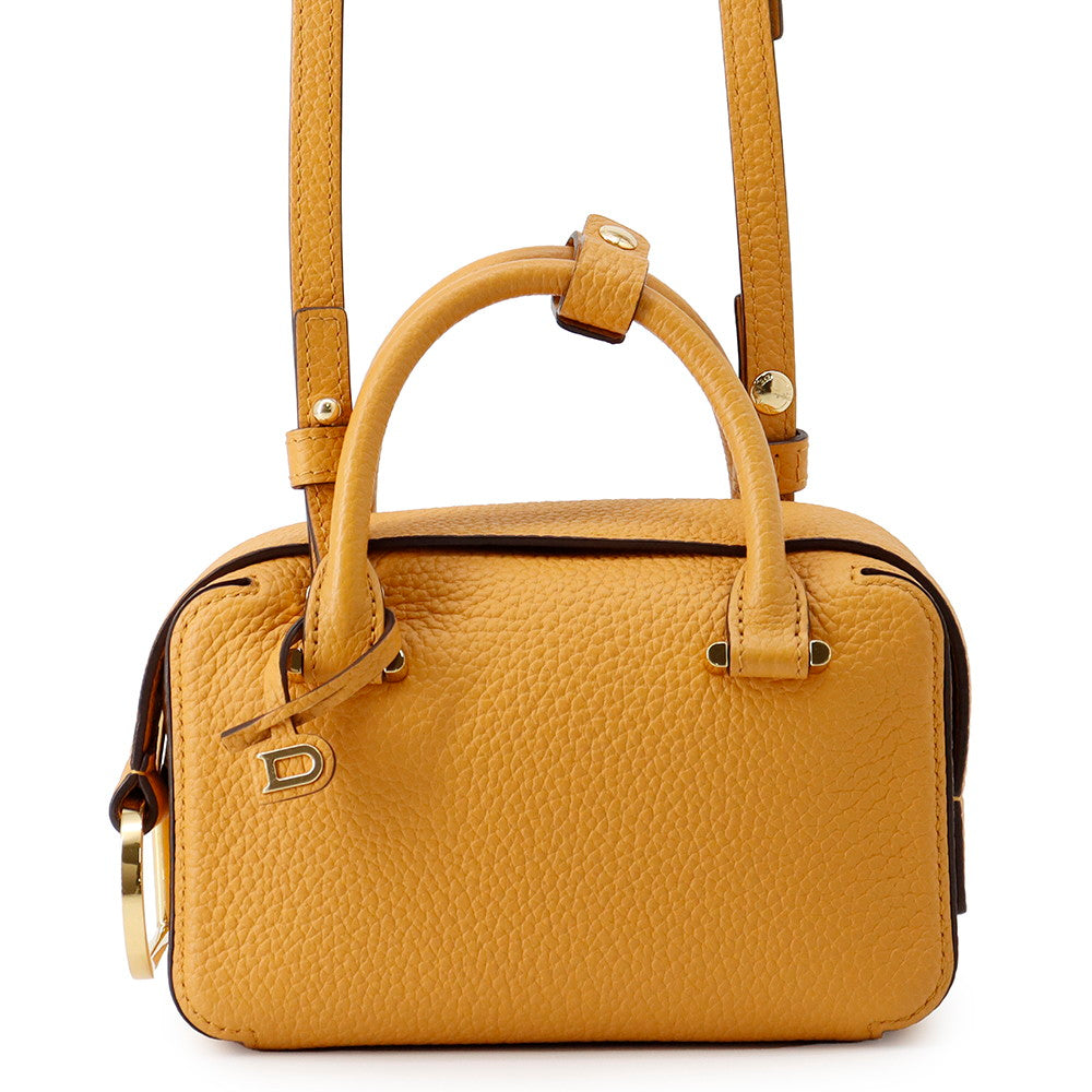 Delvaux Cool box Honey YellowAA0567AQY0AZCDO TaurillonSoft Leather Size Nano