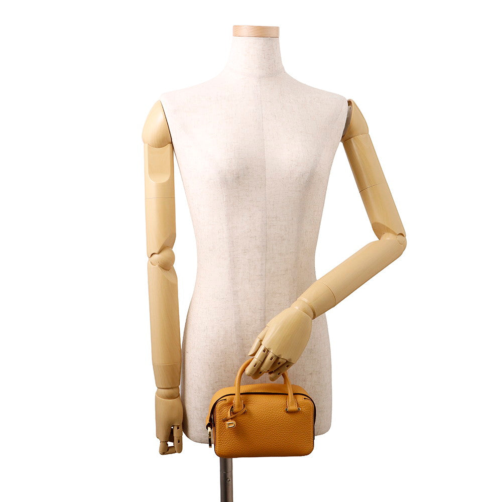 Delvaux Cool box Honey YellowAA0567AQY0AZCDO TaurillonSoft Leather Size Nano