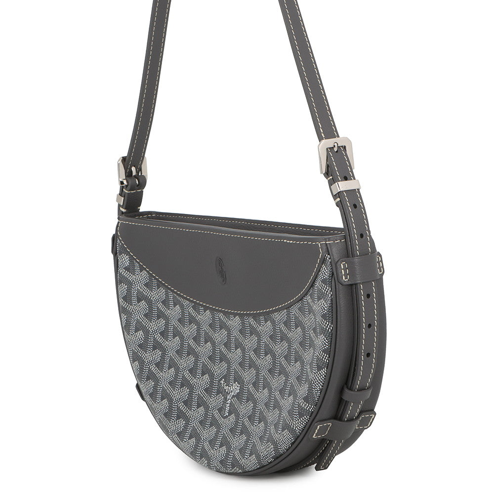 GOYARD Hirondelle Shoulder Bag GrayHIRONDPMLTY51CL51P PVC Leather Size PM