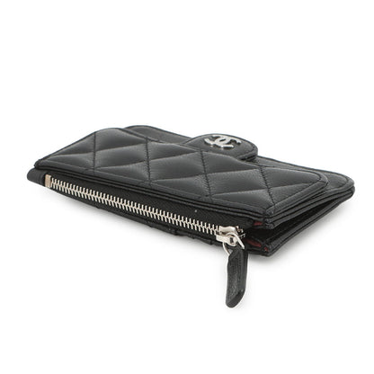 CHANEL Matelasse Classic Zip Card Case BlackAP2570-B15532-C3906 Caviar Leather