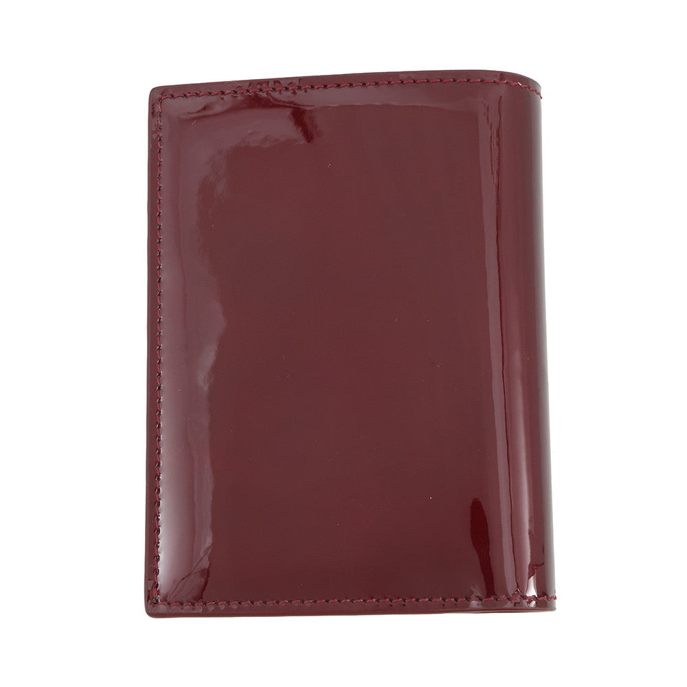 SAINT LAURENT PARIS Credit Card Wallet Bordeaux668726AAEJ16947 Patent Leather