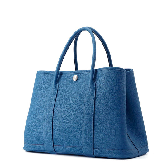 HERMES Garden Party Blue Wooturmail Negonda Leather Size TPM