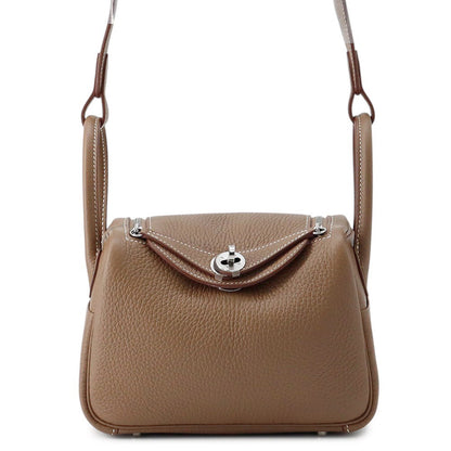 HERMES Lindy Etoupe Taurillon Clemence Size Mini