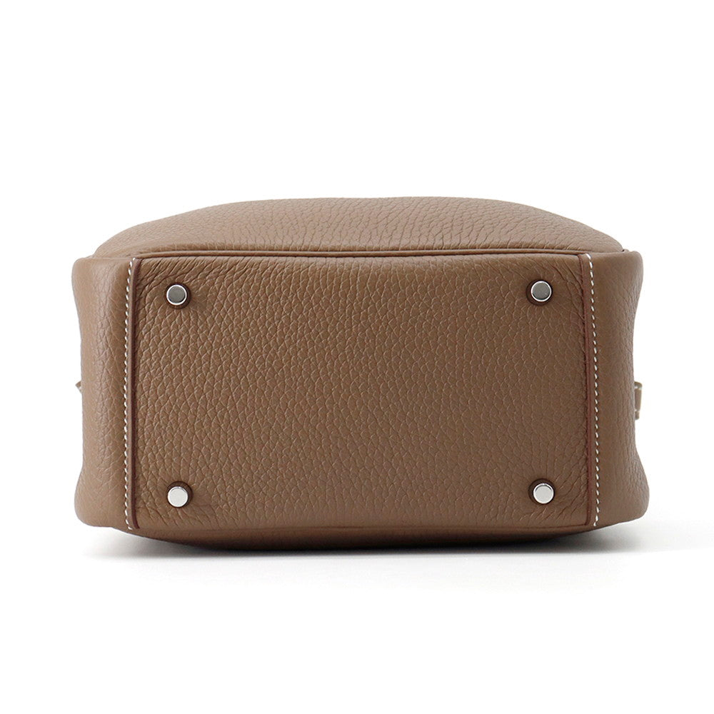 HERMES Lindy Etoupe Taurillon Clemence Size Mini