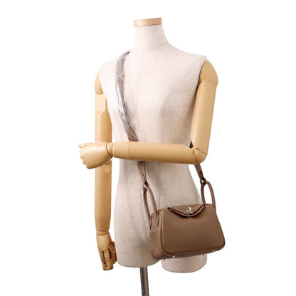 HERMES Lindy Etoupe Taurillon Clemence Size Mini