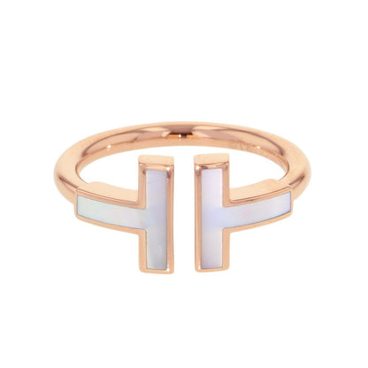 TIFFANY&Co. T wire ring Size Approximately No. 764027239 18K Pink Gold