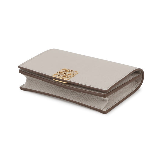 LOEWE Anagram Business Card Holder light ghostC821M97X08 Pebble Grain Calf Leather
