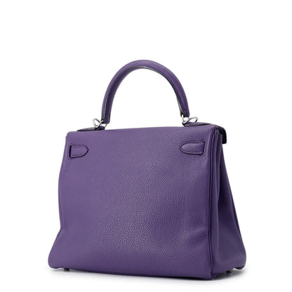 HERMES Kelly Retourne Iris Togo Leather Size 28