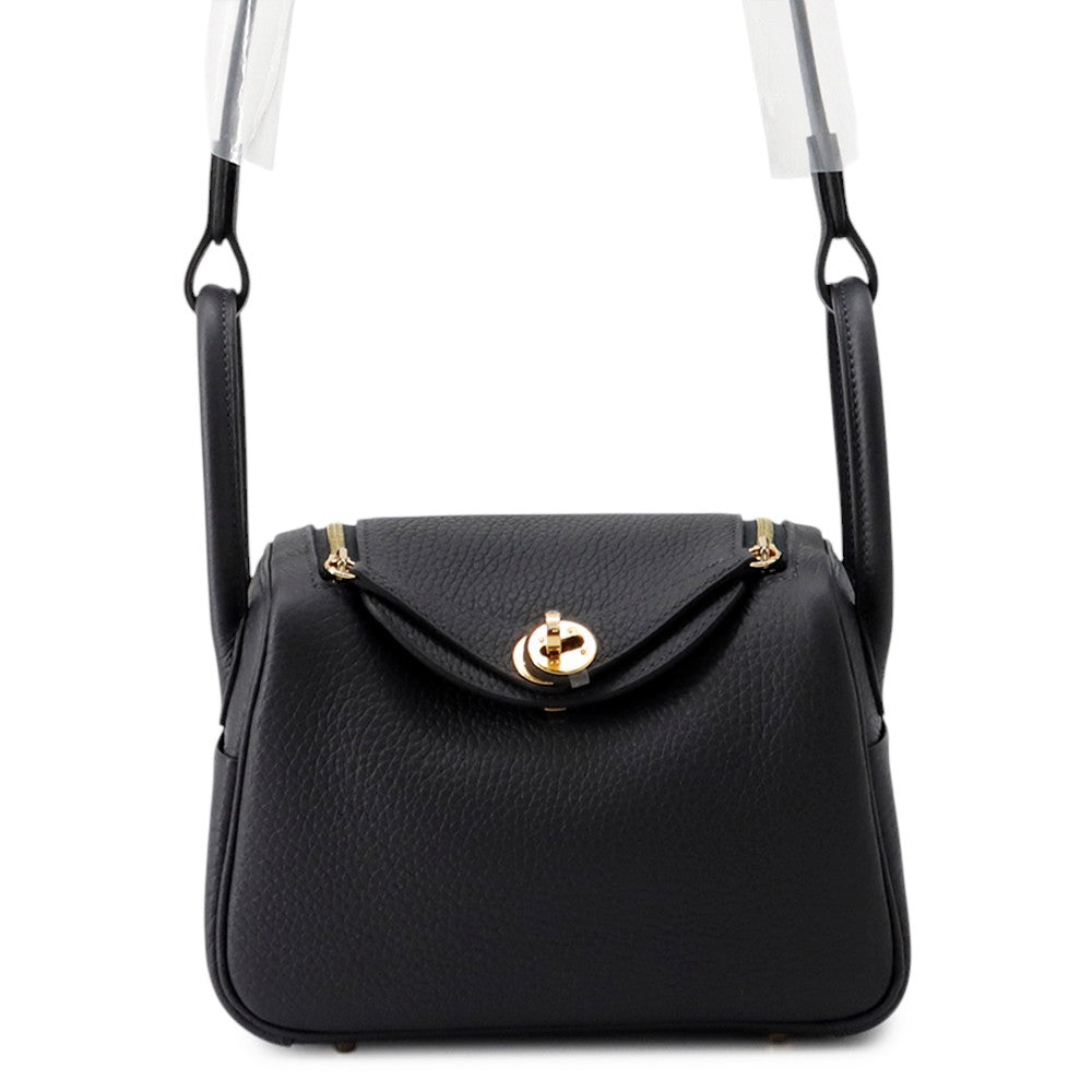 HERMES Lindy Caban Taurillon Clemence Size Mini