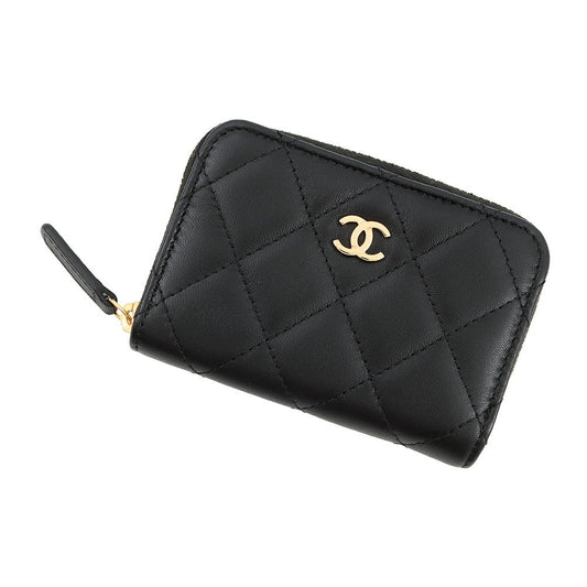 CHANEL Classic zip coin purse BlackAP0216 Lambskin