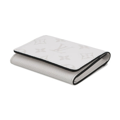 LOUIS VUITTON Card Case Buisiness Card Holder Optic WhiteM14130 Monogram/Taigarama