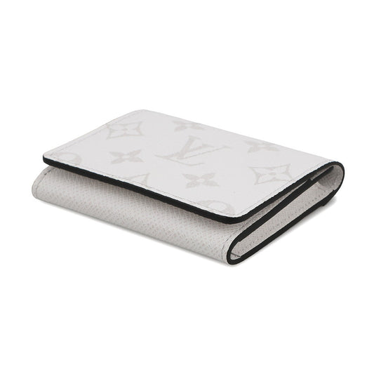 LOUIS VUITTON Card Case Buisiness Card Holder Optic WhiteM14130 Monogram/Taigarama