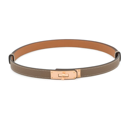HERMES Kelly belt Etoupe Epsom