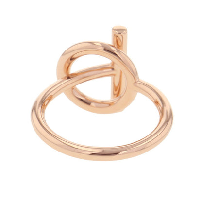 HERMES Echappee Ring Size PM/49/#9 18K Pink Gold