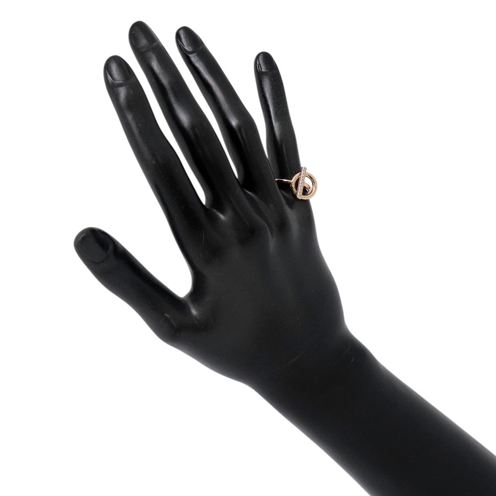 HERMES Echappee Ring Size PM/49/#9 18K Pink Gold