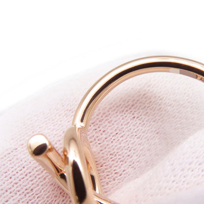 HERMES Echappee Ring Size PM/49/#9 18K Pink Gold