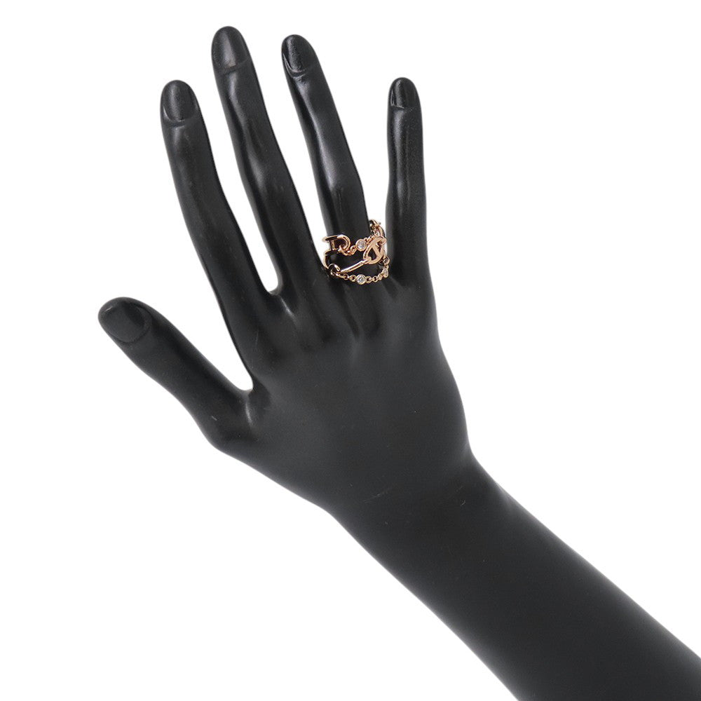 HERMES Chaine d'Ancre Chaos Ring Size MM/50/#10 18K Pink Gold