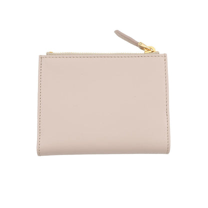 PRADA Triangle Logo Compact Wallet Jasmin Flower1ML050 Leather