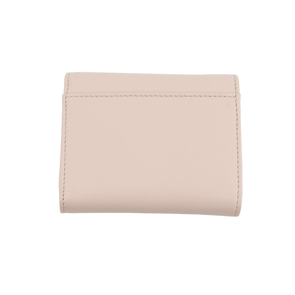 PRADA Triangle Logo Tri-fold Wallet Jasmin Flower1MH043 Leather