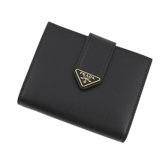 PRADA City Calf Tab Bifold Wallet Black1MV204 2CNP F0002 Leather