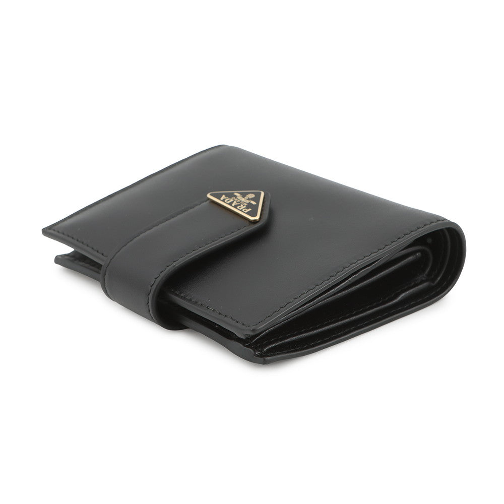 PRADA City Calf Tab Bifold Wallet Black1MV204 2CNP F0002 Leather