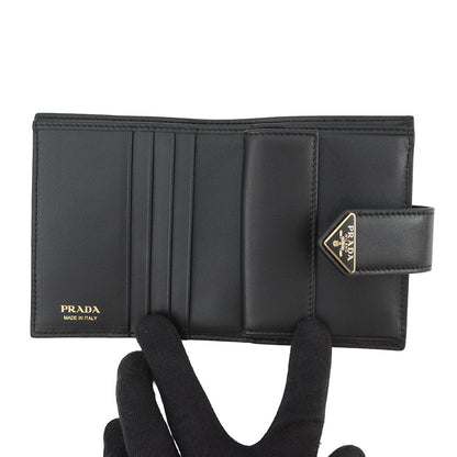 PRADA City Calf Tab Bifold Wallet Black1MV204 2CNP F0002 Leather