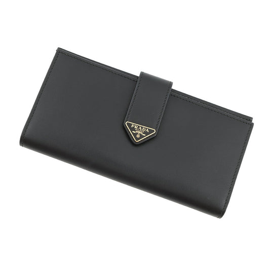 PRADA City Calf Tab Long Wallet Black1MV025 Leather