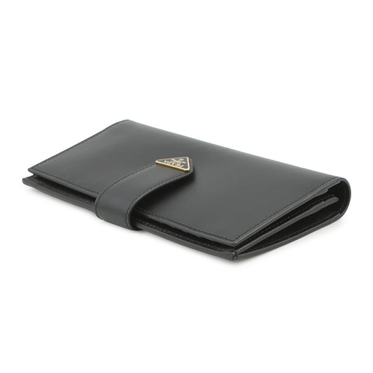 PRADA City Calf Tab Long Wallet Black1MV025 Leather