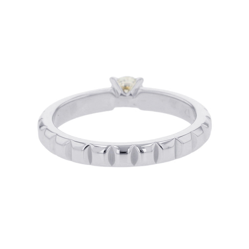 Boucheron Quatre Clou de Paris Solitaire Ring Size 50/#10JSL00097 Pt950