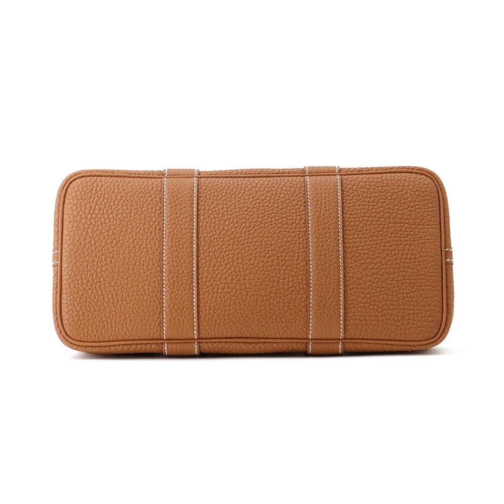 HERMES Garden Party Gold Negonda Leather Size TPM