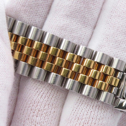 ROLEX Datejust W36mm Stainless Steel 18KYG Champagne Dial16233