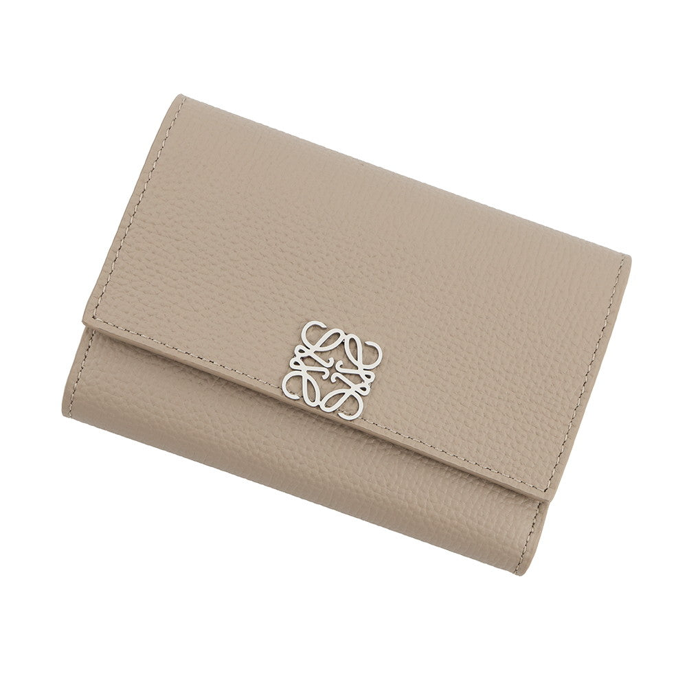 LOEWE Anagram Vertical Wallet ClayC821S33X12 Calf Leather