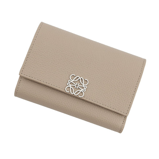 LOEWE Anagram Vertical Wallet ClayC821S33X12 Calf Leather