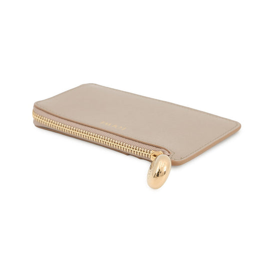 LOEWE Pebble Coin Card Holder SandCANBZ40X01 Leather