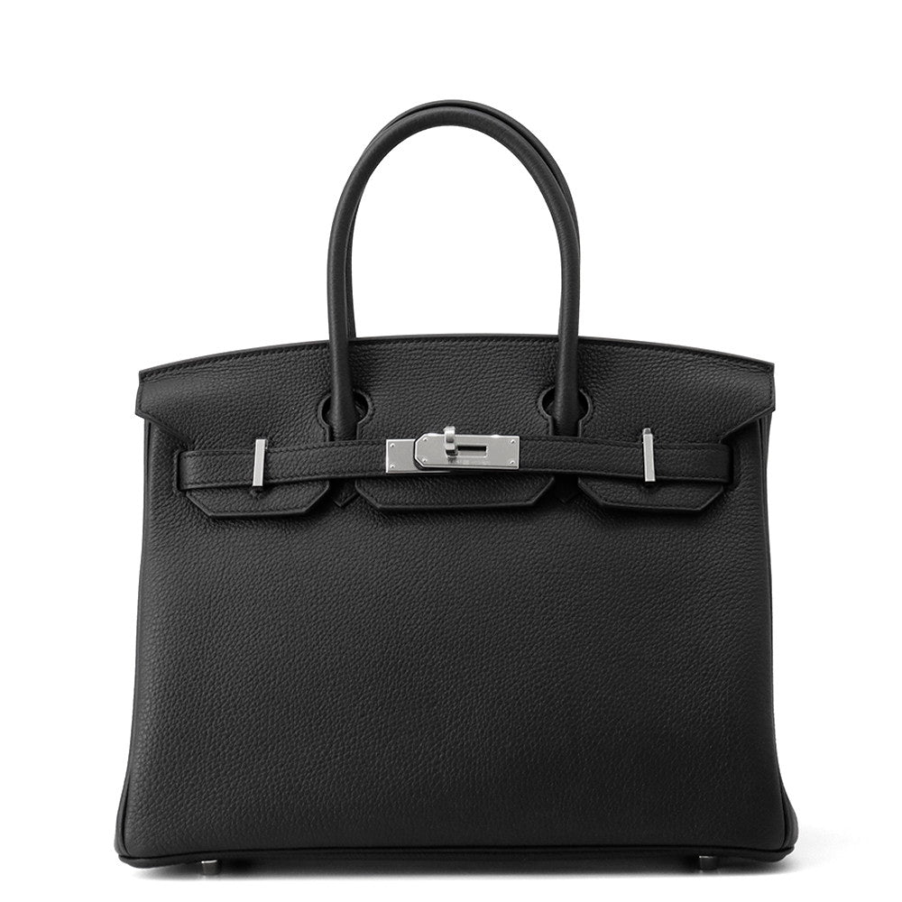 HERMES Birkin Black Togo Leather Size 30