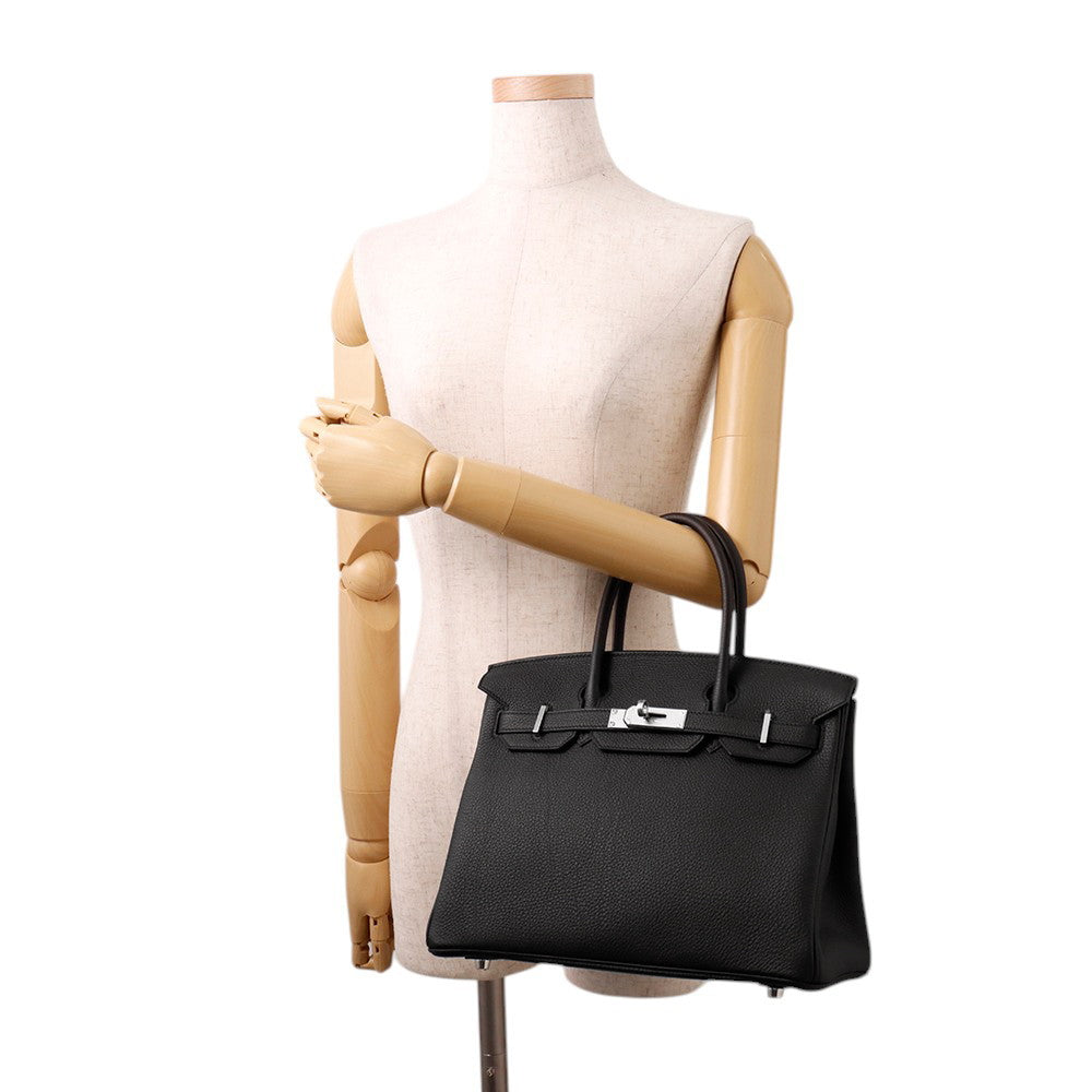 HERMES Birkin Black Togo Leather Size 30