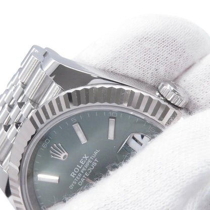 ROLEX Datejust W41mm Stainless Steel K18WG Mint Green Dial126334