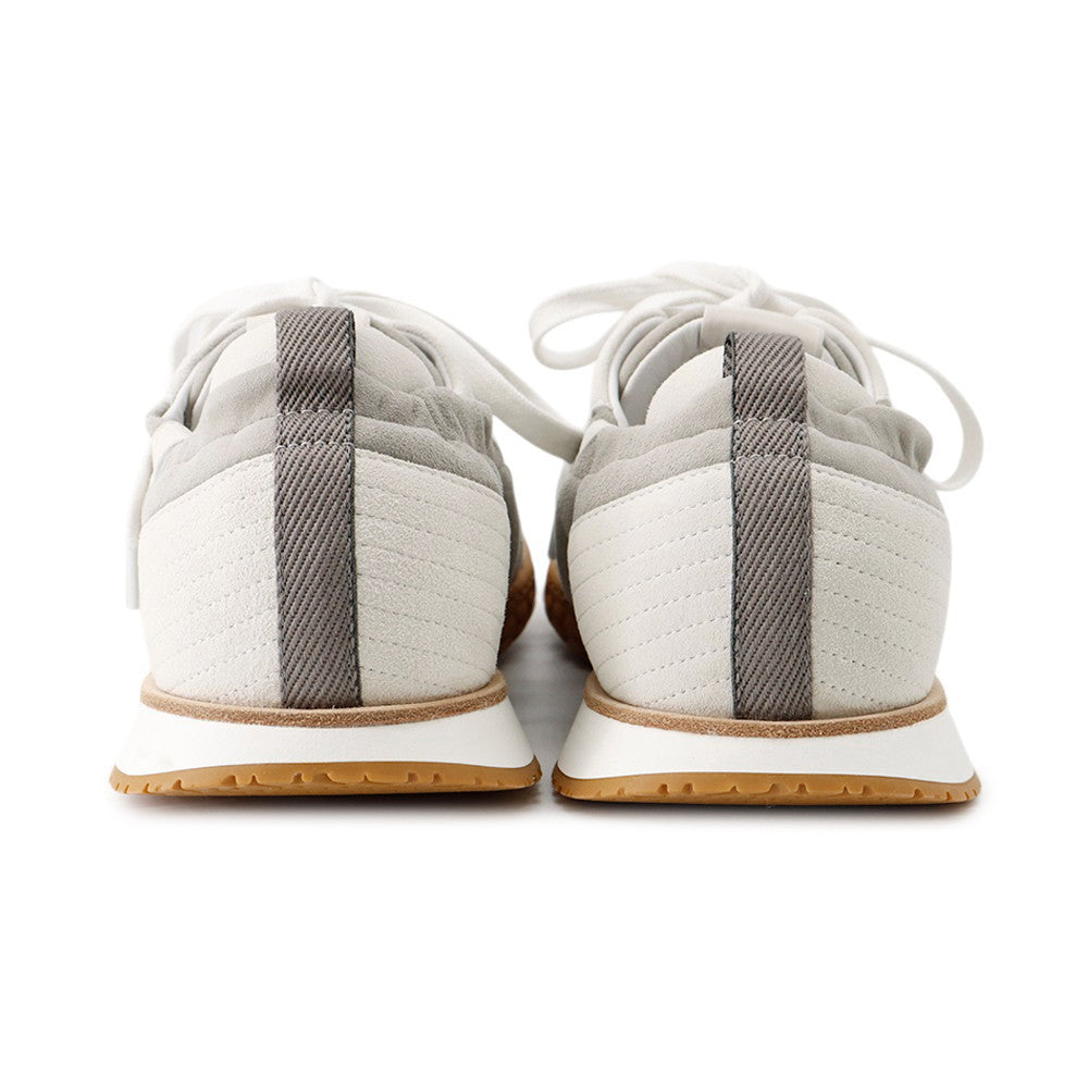 HERMES Sneakers Jet Guri Arctik/BlancH242925ZHNL410 Chevre Leather・Velour Size 41