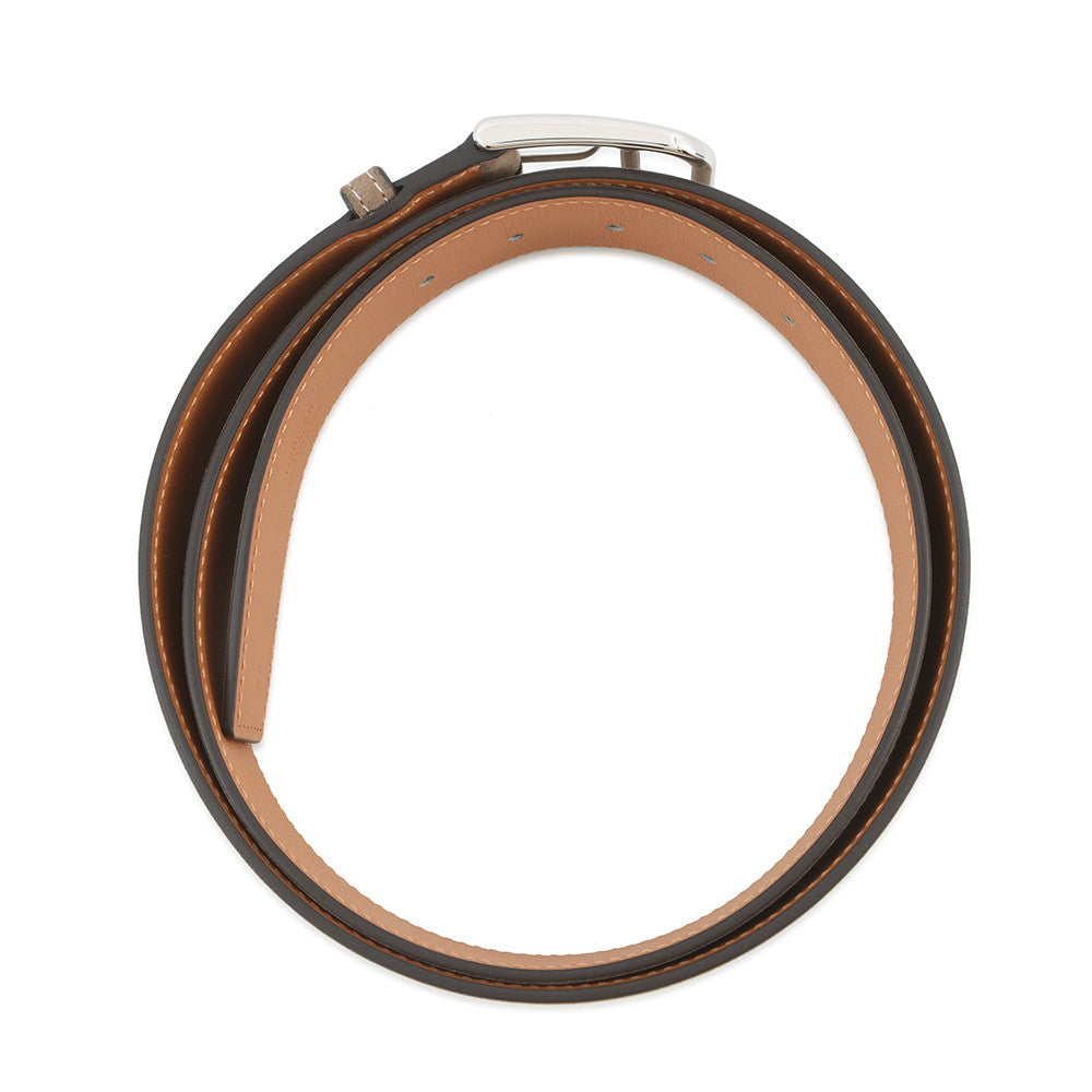HERMES Belt Roman 35 Size 90 Moose Taurillon Gaucho