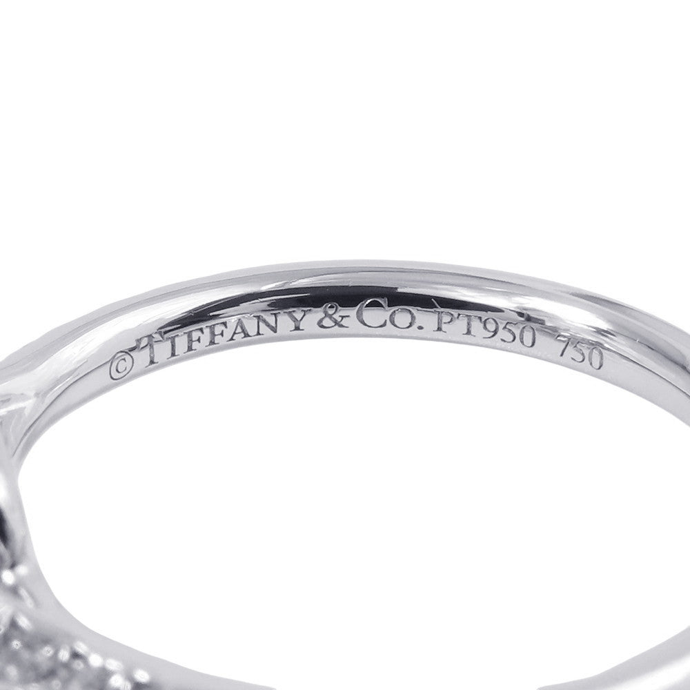 TIFFANY&Co. Soleste Cushion Cut Yellow Diamond Ring Size Approximately No. 9 Pt950 K18YG
