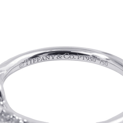 TIFFANY&Co. Soleste Cushion Cut Yellow Diamond Ring Size Approximately No. 9 Pt950 K18YG