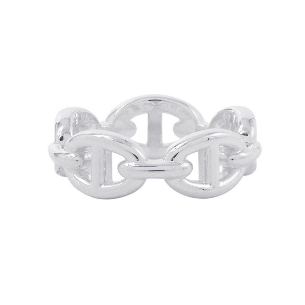 HERMES Chaine d'Ancre Anchene Ring Size PM/54/#14 SV925